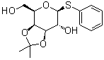 苯基 3,4-O-(1-甲基亚乙基)-1-硫代-beta-D-吡喃半乳糖苷分子结构 (CAS 120095-47-8)