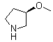 (S)-3-甲氧基吡咯烷分子结构 (CAS 120099-61-8)