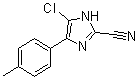 5-Chloro-4-(4-methylphenyl)-1H-imidazole-2-carbonitrile molecular structure (CAS 120118-14-1)