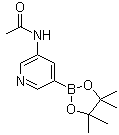 N-[5-(4,4,5,5-Tetramethyl-1,3,2-dioxaborolan-2-yl)-3-pyridinyl]-acetamide molecular structure (CAS 1201645-46-6)