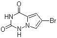 structure of CAS# 1201784-90-8, 6-Bromopyrrolo[2,1-f][1,2,4]triazine-2,4(1H,3H)-dione