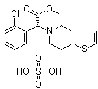 结构式 CAS# 120202-71-3, (R)-硫酸氢氯吡格雷
