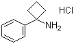 1-苯基环丁基胺盐酸盐分子结构 (CAS 120218-45-3)