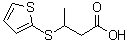 3-(2-Thienylthio)butanoic acid molecular structure (CAS 120279-20-1)