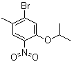 1-Bromo-5-isopropoxy-2-methyl-4-nitrobenzene molecular structure (CAS 1202858-68-1)