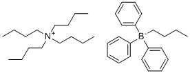 Tetrabutylammonium butyltriphenylborate molecular structure (CAS 120307-06-4)