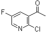 结构式 CAS# 1203499-12-0, 1-(2-氯-5-氟-3-吡啶基)乙酮