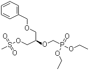 (R)-[[1-[[(Methylsulfonyl)oxy]methyl]-2-(phenylmethoxy)ethoxy]methyl]phosphonic acid diethyl ester molecular structure (CAS 120362-30-3)