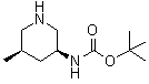 N-[(3S,5R)-5-Methyl-3-piperidinyl]carbamic acid 1,1-dimethylethyl ester molecular structure (CAS 1203651-07-3)