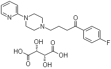 Azaperone tartrate molecular structure (CAS 1204130-47-1)