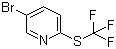 5-Bromo-2-[(trifluoromethyl)thio]pyridine molecular structure (CAS 1204234-35-4)