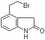 结构式 CAS# 120427-96-5, 4-(2-溴乙基)-2-吲哚酮; 4-(2-溴乙基)氧化吲哚