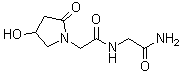 N-(2-Amino-2-oxoethyl)-4-hydroxy-2-oxo-1-pyrrolidineacetamide molecular structure (CAS 120428-80-0)