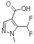 5-(Difluoromethyl)-1-methyl-1H-pyrazole-4-carboxylic acid molecular structure (CAS 1204298-65-6)