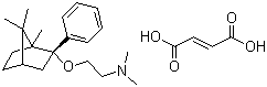 N,N-Dimethyl-2-[[(1R,2R,4R)-1,7,7-trimethyl-2-phenylbicyclo[2.2.1]hept-2-yl]oxy]ethanamine (2E)-2-butenedioate molecular structure (CAS 120444-74-8)