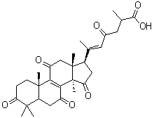 Ganoderenic acid F molecular structure (CAS 120462-47-7)
