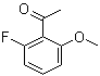 结构式 CAS# 120484-50-6, 1-(2-氟-6-甲氧基苯基)乙酮