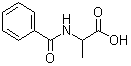 N-苯甲酰基-DL-丙氨酸分子结构 (CAS 1205-02-3)