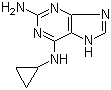 structure of CAS# 120503-69-7, 2-Amino-6-cyclopropylamino-9H-purine