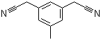 structure of CAS# 120511-74-2, 5-Methyl-1,3-benzenediacetonitrile;2,2'-(5-Methyl-1,3-phenylene)diacetonitrile