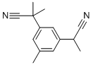 2-(3-(1-Cyanoethyl)-5-methylphenyl)-2-methylpropanenitrile molecular structure (CAS 120512-38-1)