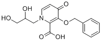 3-(Benzyloxy)-1-(2,3-dihydroxypropyl)-4-oxo-1,4-dihydropyridine-2-carboxylic acid molecular structure (CAS 1206102-06-8)