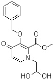 Methyl 1-(2,2-dihydroxyethyl)-4-oxo-3-[(phenylmethyl)oxy]-1,4-dihydro-2-pyridinecarboxylate molecular structure (CAS 1206102-08-0)