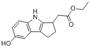 Ethyl 2-(7-hydroxy-1,2,3,4-tetrahydrocyclopenta[b]indol-3-yl)acetate molecular structure (CAS 1206124-13-1)