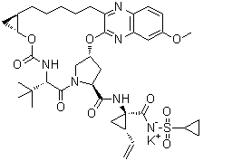 MK 5172 potassium salt molecular structure (CAS 1206524-86-8)