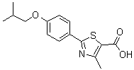 4-Methyl-2-[4-(2-methylpropoxy)phenyl]-5-thiazolecarboxylic acid molecular structure (CAS 1206550-99-3)
