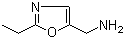 2-Ethyl-5-oxazolemethanamine molecular structure (CAS 1206982-50-4)