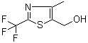 4-Methyl-2-(trifluoromethyl)-5-thiazolemethanol molecular structure (CAS 1207175-17-4)