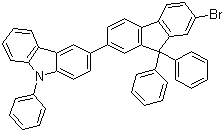 3-(7-Bromo-9,9-diphenyl-9H-fluoren-2-yl)-9-phenyl-9H-carbazole molecular structure (CAS 1207176-74-6)