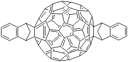 1',1'',4',4''-Tetrahydrodi[1,4]methanonaphthaleno[1,2:2',3';56,60:2'',3''][5,6]fullerene-C60-Ih molecular structure (CAS 1207461-57-1)