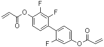 2-Propenoic acid 1,1'-(2,2',3-trifluoro[1,1'-biphenyl]-4,4'-diyl) ester molecular structure (CAS 1207761-77-0)