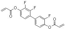 2-Propenoic acid 1,1'-(2,3,3'-trifluoro[1,1'-biphenyl]-4,4'-diyl) ester molecular structure (CAS 1207761-78-1)