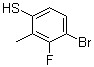 4-Bromo-3-fluoro-2-methylbenzenethiol molecular structure (CAS 1208077-13-7)