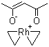 Acetylacetonatobis(ethylene)rhodium(I) molecular structure (CAS 12082-47-2)
