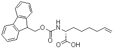 (2R)-2-[[(9H-Fluoren-9-ylmethoxy)carbonyl]amino]-7-octenoic acid molecular structure (CAS 1208226-88-3)