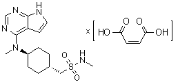 structure of CAS# 1208319-27-0, Oclacitinib maleate;PF 03394197-11