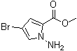 结构式 CAS# 1208361-39-0, 1-氨基-4-溴-1H-吡咯-2-羧酸甲酯