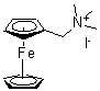 structure of CAS# 12086-40-7, N-(Ferrocenylmethyl)trimethylammonium iodide