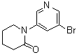 1-(5-Bromo-3-pyridinyl)-2-piperidinone molecular structure (CAS 1209458-64-9)