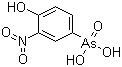 结构式 CAS# 121-19-7, 洛克沙砷; 3-硝基-4-羟基-苯胂酸