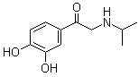 N-Isopropylnoradrenalone molecular structure (CAS 121-28-8)