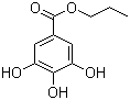 没食子酸丙酯分子结构 (CAS 121-79-9)