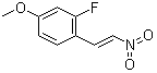 2-氟-4-甲氧基-1-[(1E)-2-硝基乙烯基]苯分子结构 (CAS 1210071-55-8)