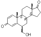 6beta-(Hydroxymethyl)androsta-1,4-dien-3,17-dione molecular structure (CAS 121021-51-0)