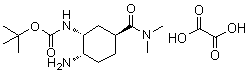 tert-Butyl [(1R,2S,5S)-2-amino-5-[(dimethylamino)carbonyl]cyclohexyl]carbamate oxalate molecular structure (CAS 1210348-34-7)