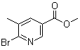 6-Bromo-5-methyl-3-pyridinecarboxylic acid methyl ester molecular structure (CAS 1210451-92-5)